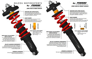 ESR Spec Miata Suspension Kit - (1990-2005; Shocks & Springs Only; Pre-Assembled)