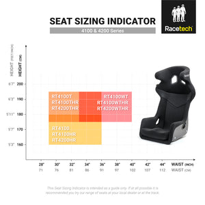 Racetech RT4100WTHR Wide and Tall Size Racing Seat