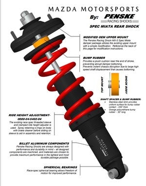 ESR Spec Miata Suspension Kit - (1990-2005; Shocks & Springs Only; Pre-Assembled)